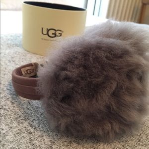 UGG Wired Earmuffs, fluffy gray (NWT)